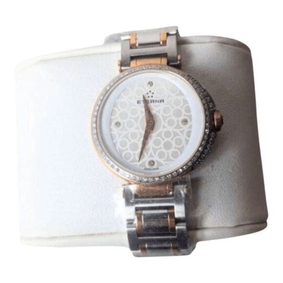 NWT ETERNA Grace Two Tone Rose Gold Mother Of Pearl Watch main image 6